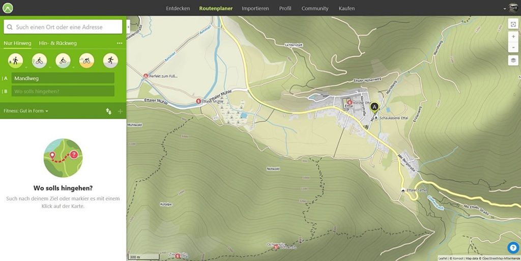 Komoot Die Fahrrad und Wanderapp im Test